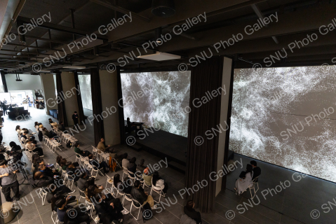 SNU Commons 융합 미디어 작품 전시 개막식